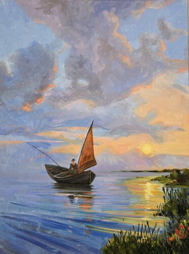 Sunset van Gulshaba Abbasova, Schilderij te koop op Singulart