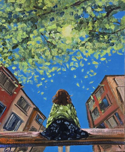 Embrace of the Sun by Gulshaba Abbasova, 회화 for Sale on Singulart