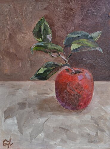 Crimson Apple von Gulshaba Abbasova, Malerei kaufen auf Singulart