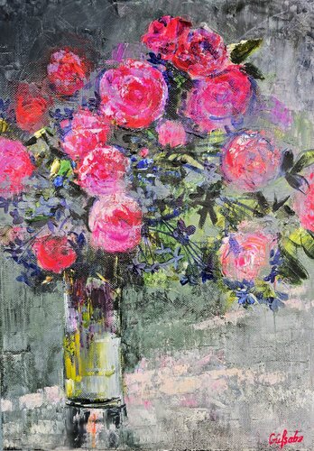 Energy of Roses von Gulshaba Abbasova, Malerei kaufen auf Singulart