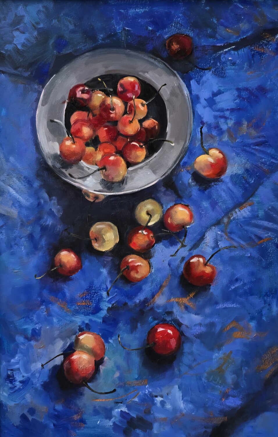 Cherries on Blue Gulshaba Abbasova