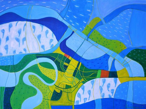 Coastal Imaginings 1 van John Freeman, Schilderij te koop op Singulart