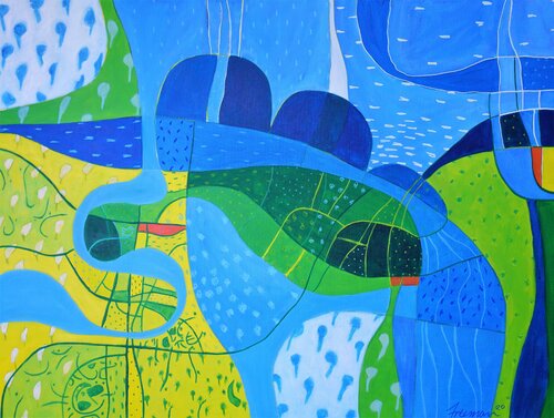Coastal Imaginings 2 van John Freeman, Schilderij te koop op Singulart