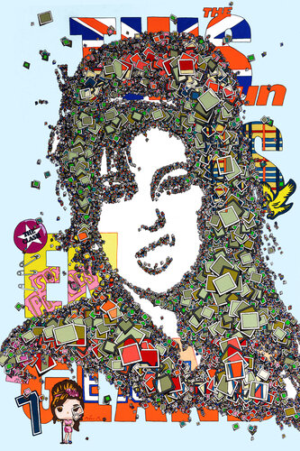 Amy Winehouse - This is England di Mister Marcus, Opera su carta in vendita su Singulart