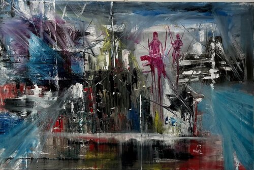 Lavori in corso von Mauro Liani, Malerei kaufen auf Singulart
