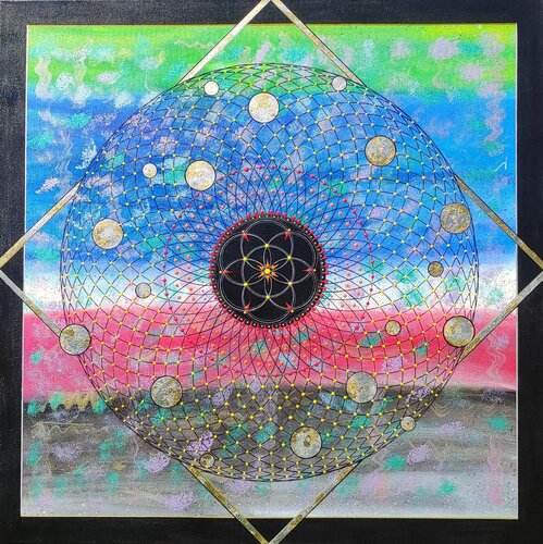 Galaxy Awareness van Lara Evo, Schilderij te koop op Singulart