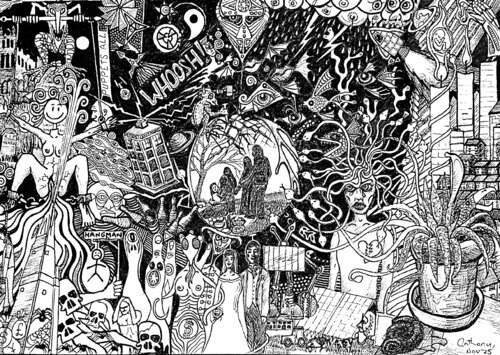Whoosh! by Anthony Hodgson-Cru, Drawing for Sale on Singulart
