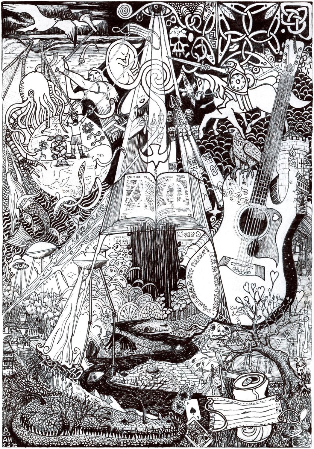 Sleeping Dragons (War of the Worlds) Anthony Hodgson-Cru Zeichnungen zu verkaufen
