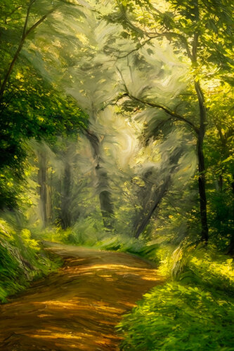Höhenwege in den Hochtaunus I mit KI nachbearbeitet / Sentiers d'altitude dans le Haut-Taunus I retravaillés avec IA / High-altitude trails in the Hochtaunus I, edited with AI by Peter Schulte/ Vornberg, Photography for Sale on Singulart