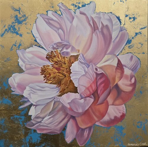 Gilded Peach van Kimberley Cook, Schilderij te koop op Singulart