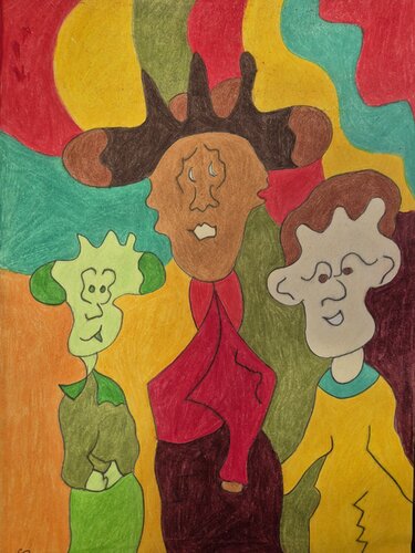 Abstract cartoon von Donna Sutherland, Zeichnungen kaufen auf Singulart