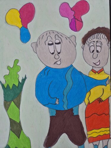 Abstract cartoon von Donna Sutherland, Zeichnungen kaufen auf Singulart