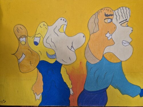 Abstract cartoon von Donna Sutherland, Zeichnungen kaufen auf Singulart