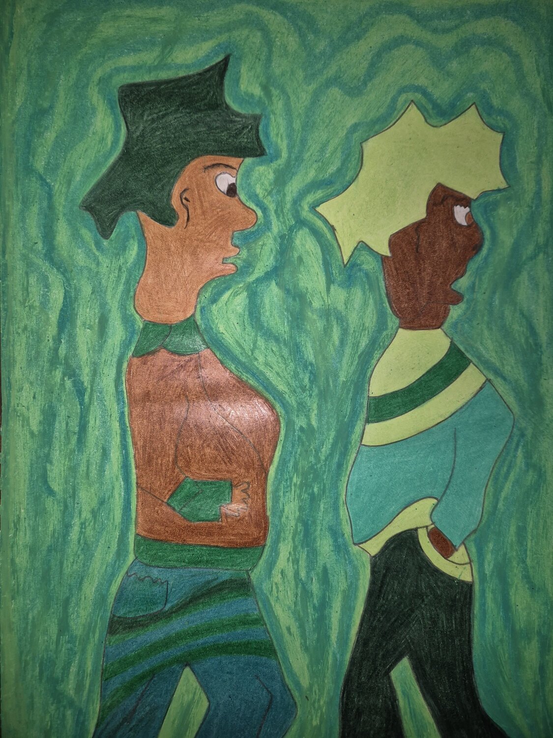 Abstract cartoon Donna Sutherland