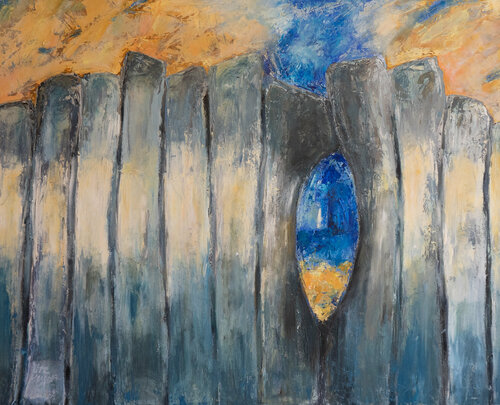 Zaunblick de Ute Meyer, Pintura a la venta en Singulart