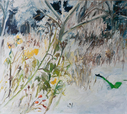 Winterrosen I de Ute Meyer, Pintura a la venta en Singulart