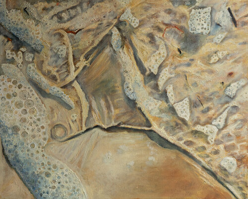 Am Strand / Schaum und Algen Ute Meyer