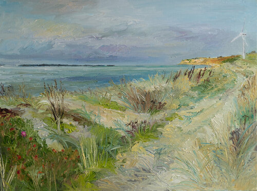 Herbststimmung / Vejsnæs / Ærø di Ute Meyer, Pittura in vendita su Singulart