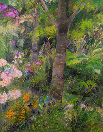 Gartenpfad III van Ute Meyer, Schilderij te koop op Singulart