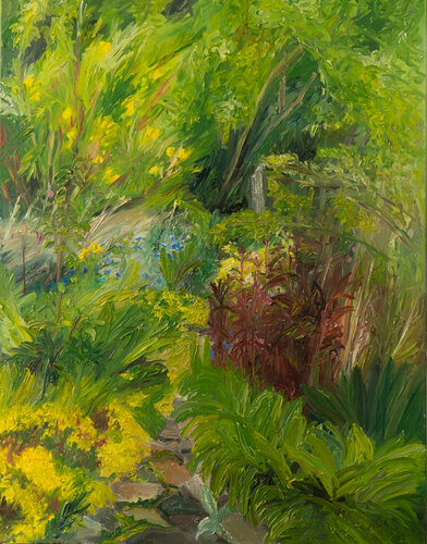 Gartenpfad I von Ute Meyer, Malerei kaufen auf Singulart