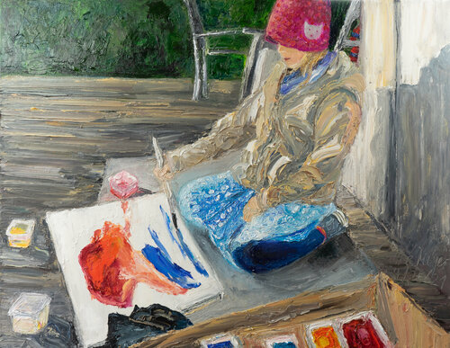 Joy of painting von Ute Meyer, Malerei kaufen auf Singulart