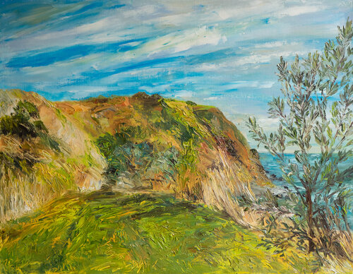 Silbrige Weide / Vitsoe / Ærø von Ute Meyer, Malerei kaufen auf Singulart