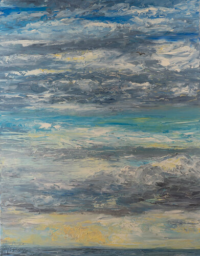 Hoch in der Luft / Samsø de Ute Meyer, Pintura a la venta en Singulart