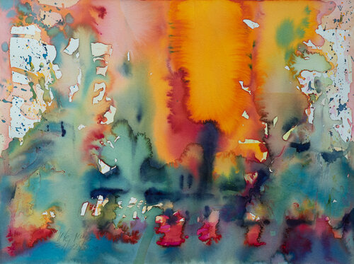 Flowing 4 de Ute Meyer, Obra en papel a la venta en Singulart