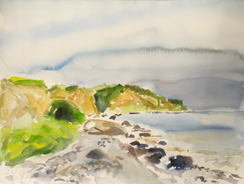 Regenwolken / Vittens Længe / Ærø by Ute Meyer, 종이 for Sale on Singulart