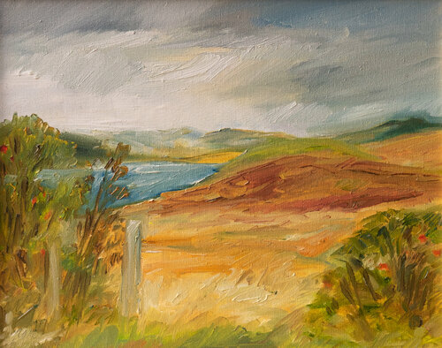 Sullom Voe/Shetland di Ute Meyer, Pittura in vendita su Singulart