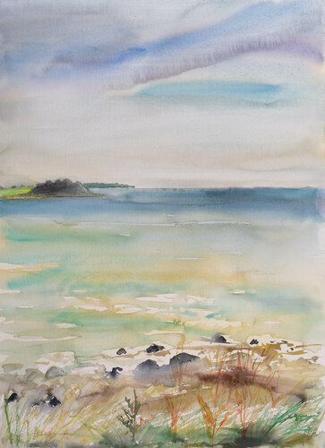 Borgnaes Bucht  / Ærø / DK di Ute Meyer, Pittura in vendita su Singulart