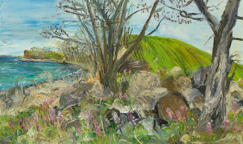Ostsee / Elmelund / Ærø di Ute Meyer, Pittura in vendita su Singulart