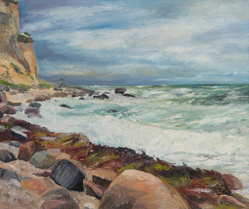 Sturm am Abend / Ærø/ DK von Ute Meyer, Malerei kaufen auf Singulart