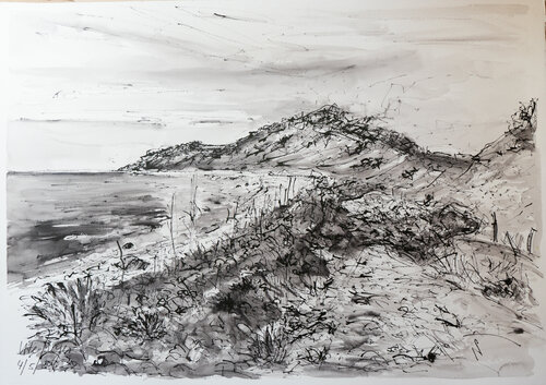 Ostsee/ Jorbaek / Ærø von Ute Meyer, Zeichnungen kaufen auf Singulart