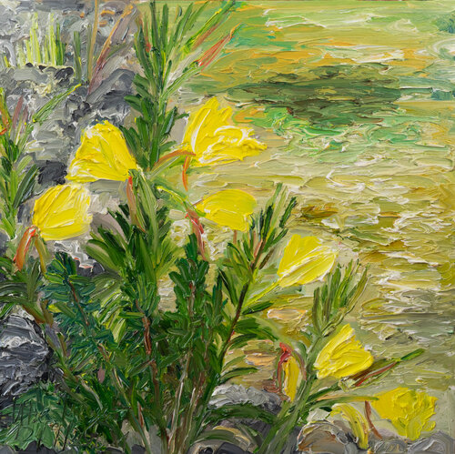 Nachtkerzen di Ute Meyer, Pittura in vendita su Singulart