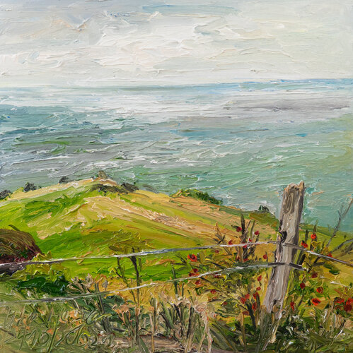 Voderup Klint / Ærø/ DK di Ute Meyer, Pittura in vendita su Singulart