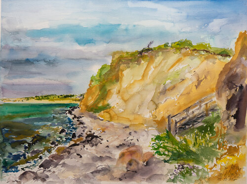 Voderup Klint /Ærø/ DK di Ute Meyer, Pittura in vendita su Singulart