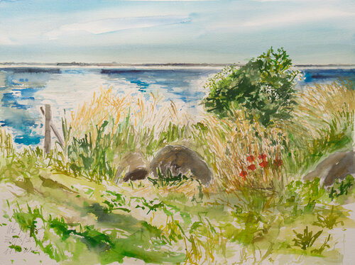 Sommer / Tværby / Ærø di Ute Meyer, Pittura in vendita su Singulart