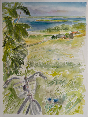 Lisbets Vej /Ærø/ DK di Ute Meyer, Pittura in vendita su Singulart