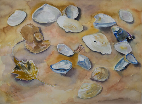 Muscheln und Blätter Ute Meyer