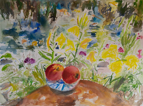 Rote Äpfel von Ute Meyer, Malerei kaufen auf Singulart