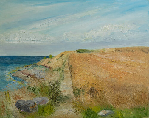 Küstenweg / Sct. Albert / Ærø di Ute Meyer, Pittura in vendita su Singulart