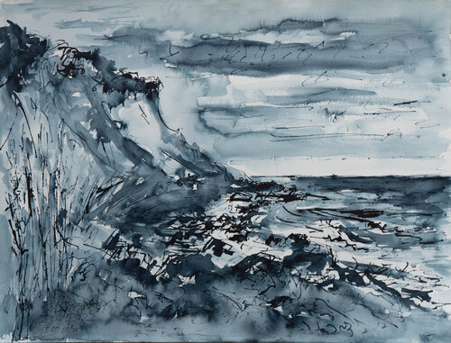 Ostsee / Tranderup / Ærø von Ute Meyer, Zeichnungen kaufen auf Singulart