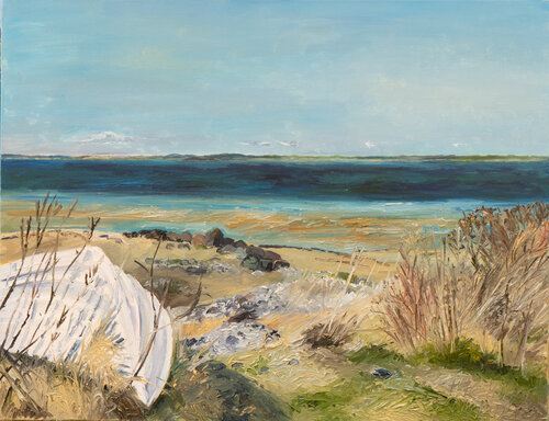 Jylland Boot/Ostsee / Borgnaes Bucht/ Ærø de Ute Meyer, Pintura a la venta en Singulart