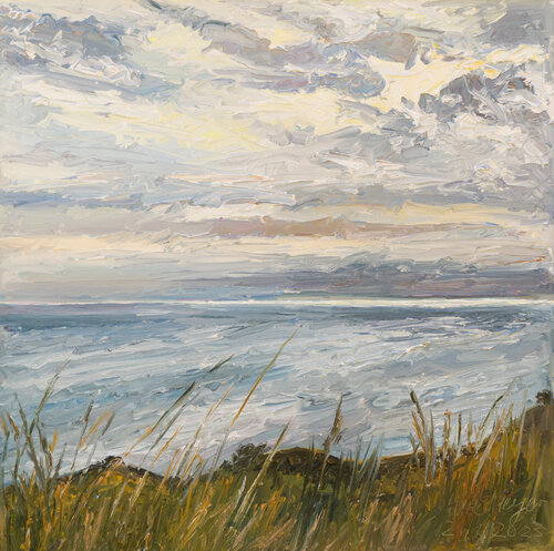 Abendhimmel an der Ostsee par Ute Meyer, Peinture en vente sur Singulart