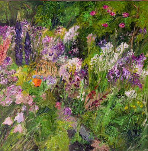 Garten im Juni II von Ute Meyer, Malerei kaufen auf Singulart