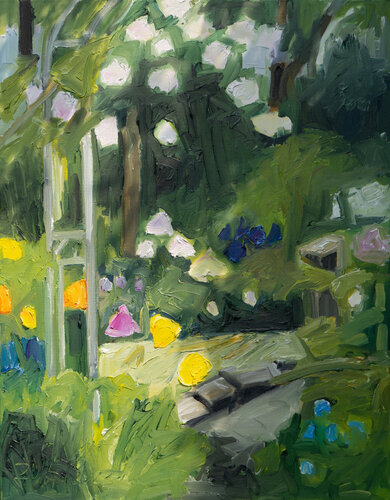 Gartenweg di Ute Meyer, Pittura in vendita su Singulart