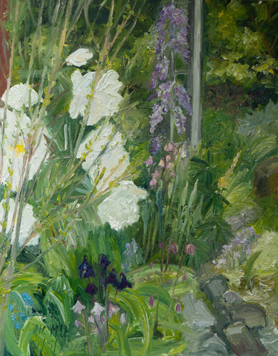 Päonien und Blauregen van Ute Meyer, Schilderij te koop op Singulart