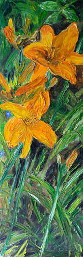 Taglilie von Ute Meyer, Malerei kaufen auf Singulart