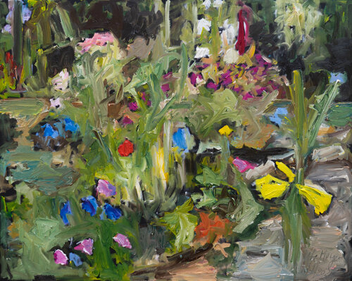 Garten im Sommer I van Ute Meyer, Schilderij te koop op Singulart